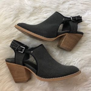 Reba Kicker Cut Out Bootie Grey